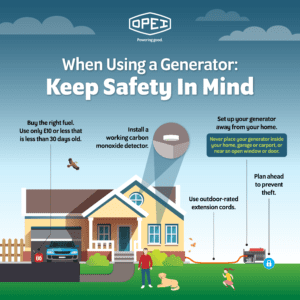 Tips: OPEI’s tips for safe generator use